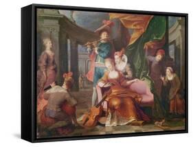 Music-Jacques Francois Courtin-Framed Stretched Canvas