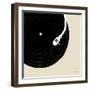 Musical Abstract II Record Cream-Leah York-Framed Art Print