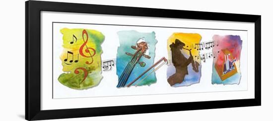 Musical Accents II-A^ Almeida-Framed Art Print