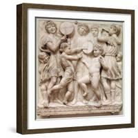 Musical Angels, Relief from the Cantoria, c.1432-38-Luca Della Robbia-Framed Giclee Print