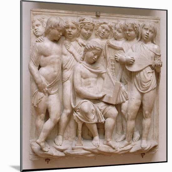 Musical Angels, Relief from the Cantoria, C.1432-38-Luca Della Robbia-Mounted Giclee Print