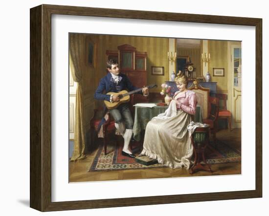 Musical Attentions-Emil Brack-Framed Giclee Print