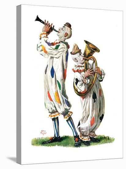 "Musical Clowns,"August 10, 1929-Alan Foster-Stretched Canvas