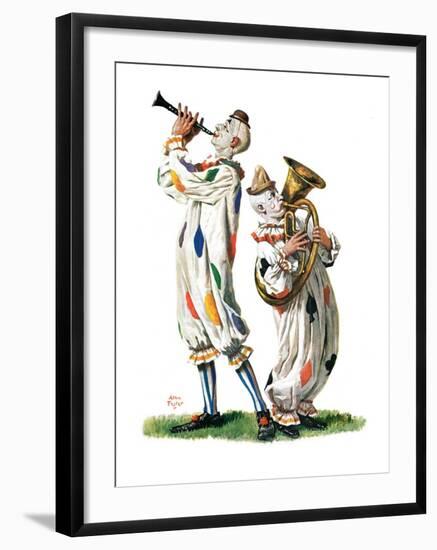 "Musical Clowns,"August 10, 1929-Alan Foster-Framed Giclee Print