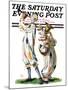 "Musical Clowns," Saturday Evening Post Cover, August 10, 1929-Alan Foster-Mounted Giclee Print