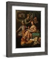 Musical Company, 1626-Rembrandt Harmensz. van Rijn-Framed Giclee Print