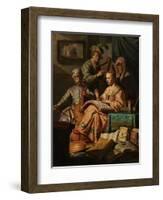 Musical Company, 1626-Rembrandt Harmensz. van Rijn-Framed Giclee Print