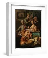 Musical Company, 1626-Rembrandt Harmensz. van Rijn-Framed Giclee Print