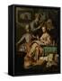 Musical Company-Rembrandt van Rijn-Framed Stretched Canvas