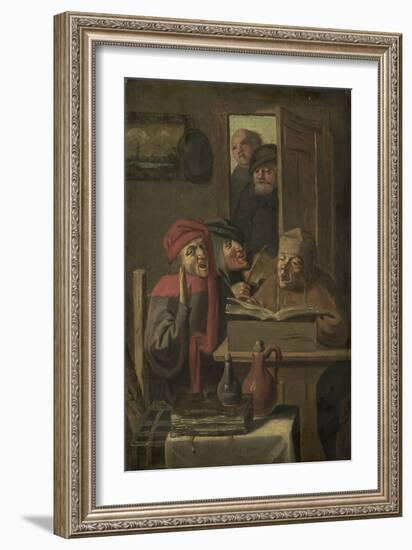 Musical Company-Adriaen Brouwer-Framed Art Print