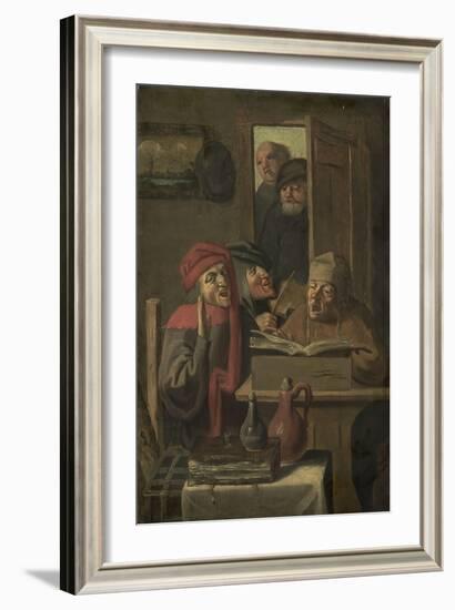 Musical Company-Adriaen Brouwer-Framed Art Print