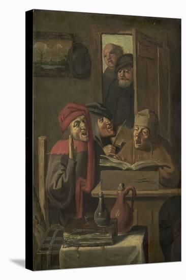 Musical Company-Adriaen Brouwer-Stretched Canvas