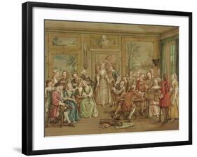 Musical Conversation, C.1760-Marcellus the Younger Laroon-Framed Giclee Print