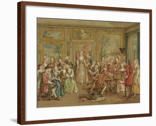 Musical Conversation, C.1760-Marcellus the Younger Laroon-Framed Giclee Print