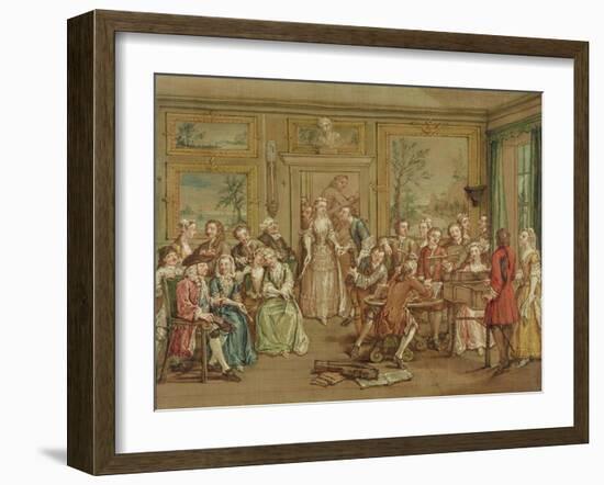 Musical Conversation, C.1760-Marcellus the Younger Laroon-Framed Giclee Print