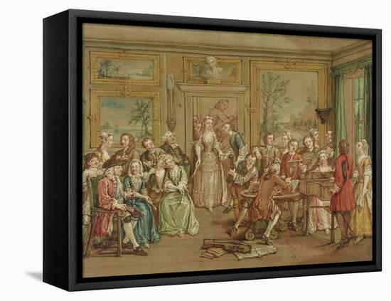 Musical Conversation, C.1760-Marcellus the Younger Laroon-Framed Stretched Canvas