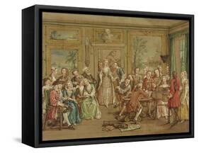 Musical Conversation, C.1760-Marcellus the Younger Laroon-Framed Stretched Canvas
