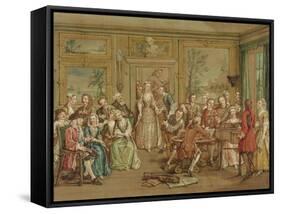 Musical Conversation, C.1760-Marcellus the Younger Laroon-Framed Stretched Canvas