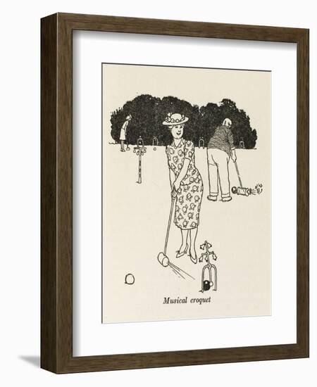 Musical Croquet-William Heath Robinson-Framed Art Print