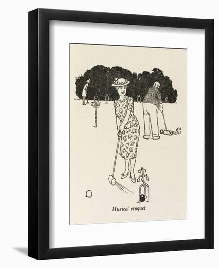 Musical Croquet-William Heath Robinson-Framed Art Print