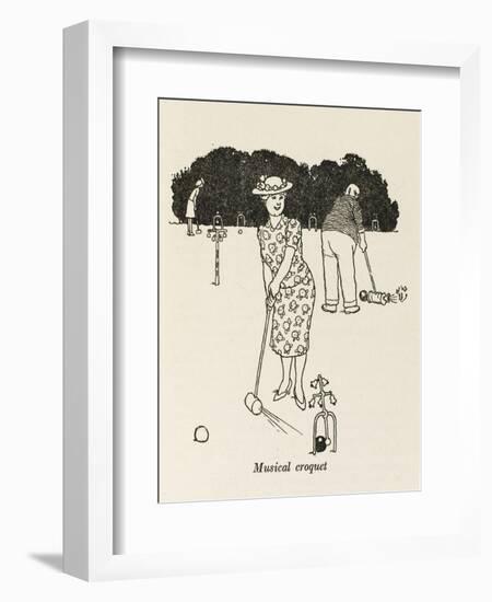 Musical Croquet-William Heath Robinson-Framed Art Print