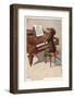 Musical Dachshund Plays a Tune on the Piano-null-Framed Photographic Print