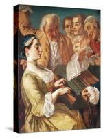 Musical Entertainment, 1745-1755-Gaspare Traversi-Stretched Canvas