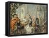 Musical Entertainment-Johann Georg Platzer-Framed Stretched Canvas