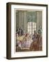 Musical Evening Chez Teresa Cornelys Italian Singer and Theatre Director in London-Auguste Leroux-Framed Art Print