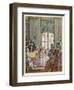 Musical Evening Chez Teresa Cornelys Italian Singer and Theatre Director in London-Auguste Leroux-Framed Art Print