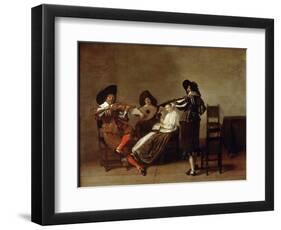 Musical Evening, Early 17th Century-null-Framed Giclee Print