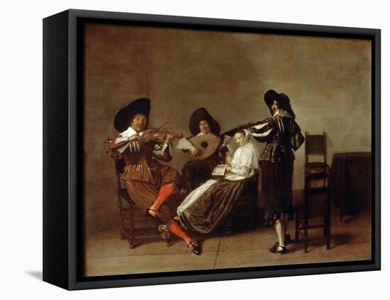 Musical Evening, Early 17th Century-null-Framed Stretched Canvas