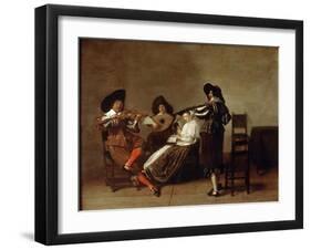 Musical Evening, Early 17th Century-null-Framed Giclee Print