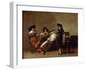 Musical Evening, Early 17th Century-null-Framed Giclee Print