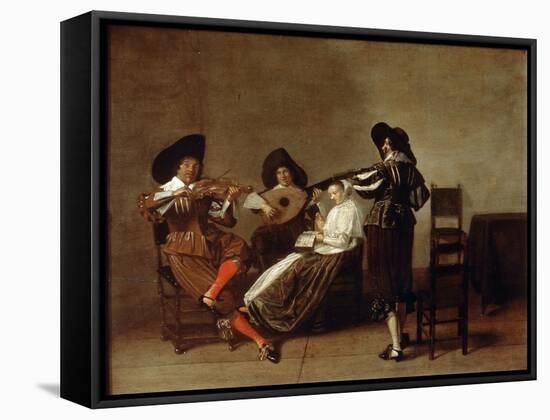Musical Evening, Early 17th Century-null-Framed Stretched Canvas