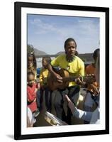Musical Event at Local School in the Volcanic Caldera, Fogo (Fire), Cape Verde Islands, Africa-R H Productions-Framed Photographic Print