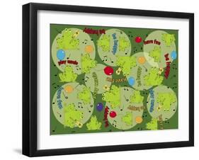 Musical Frog-Maria Trad-Framed Giclee Print