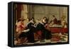 Musical Gathering-Johann Liss-Framed Stretched Canvas