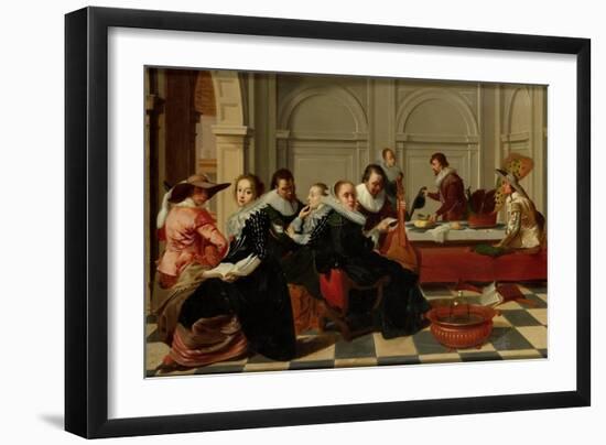 Musical Gathering-Johann Liss-Framed Art Print