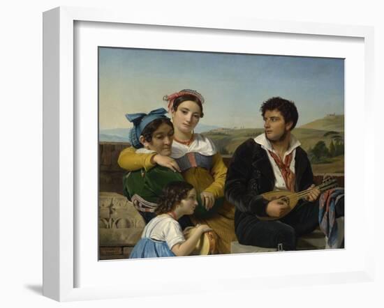 Musical Group, 1821 (Oil on Canvas)-Francois Joseph Navez-Framed Giclee Print