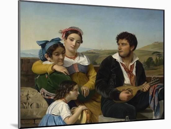 Musical Group, 1821 (Oil on Canvas)-Francois Joseph Navez-Mounted Giclee Print