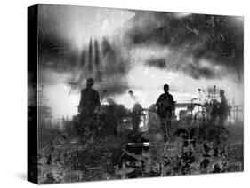 Musical Group Performing On Stage At A Concert-jntvisual-Stretched Canvas