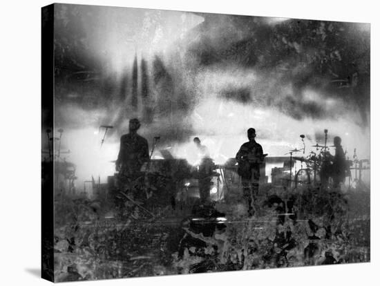 Musical Group Performing On Stage At A Concert-jntvisual-Stretched Canvas