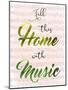 Musical Home-Marcus Prime-Mounted Art Print