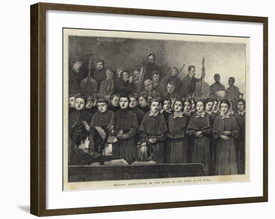 Musical Instruction of the Blind in the Paris Blind School-Sir James Dromgole Linton-Framed Giclee Print