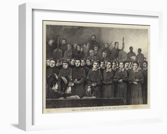 Musical Instruction of the Blind in the Paris Blind School-Sir James Dromgole Linton-Framed Giclee Print