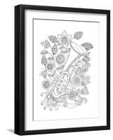 Musical Instrument Pattern 11-Neeti Goswami-Framed Art Print
