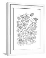 Musical Instrument Pattern 11-Neeti Goswami-Framed Art Print