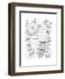 Musical Instrument Pattern 12-Neeti Goswami-Framed Art Print