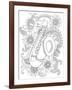 Musical Instrument Pattern 7-Neeti Goswami-Framed Art Print